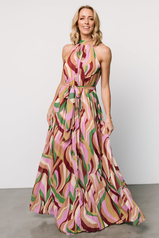 Rita Maxi Dress | Green Multi Print - Baltic Born