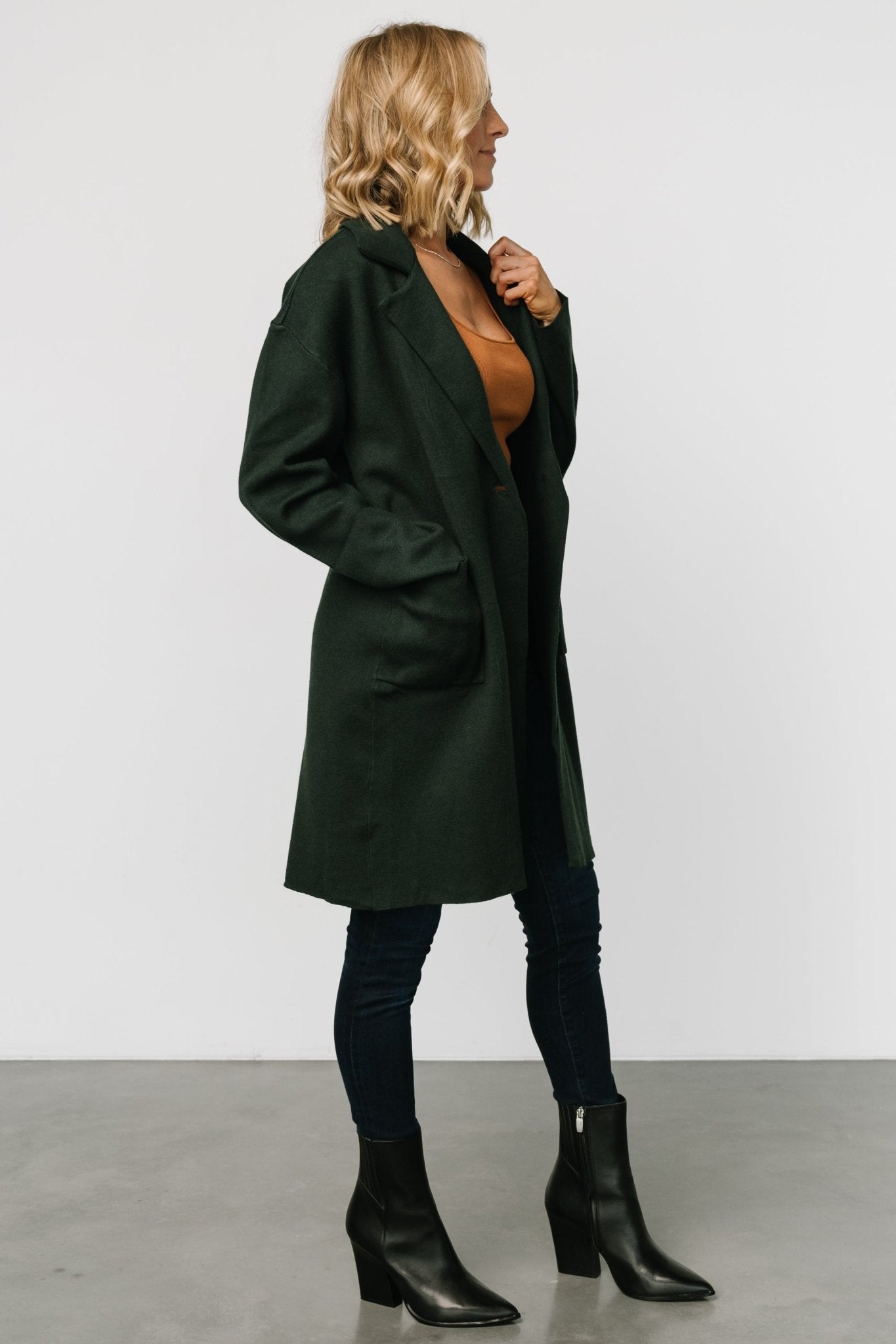 Roland Long Jacket | Dark Green - Baltic Born