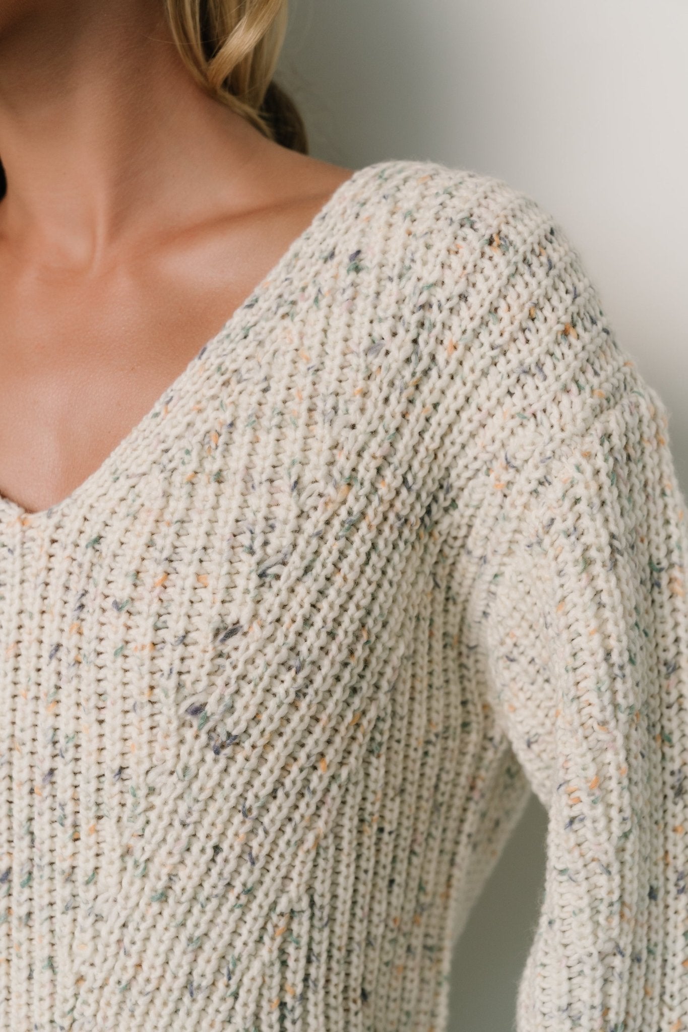 Rosie Knit Sweater | Ivory + Blue Multi - Baltic Born