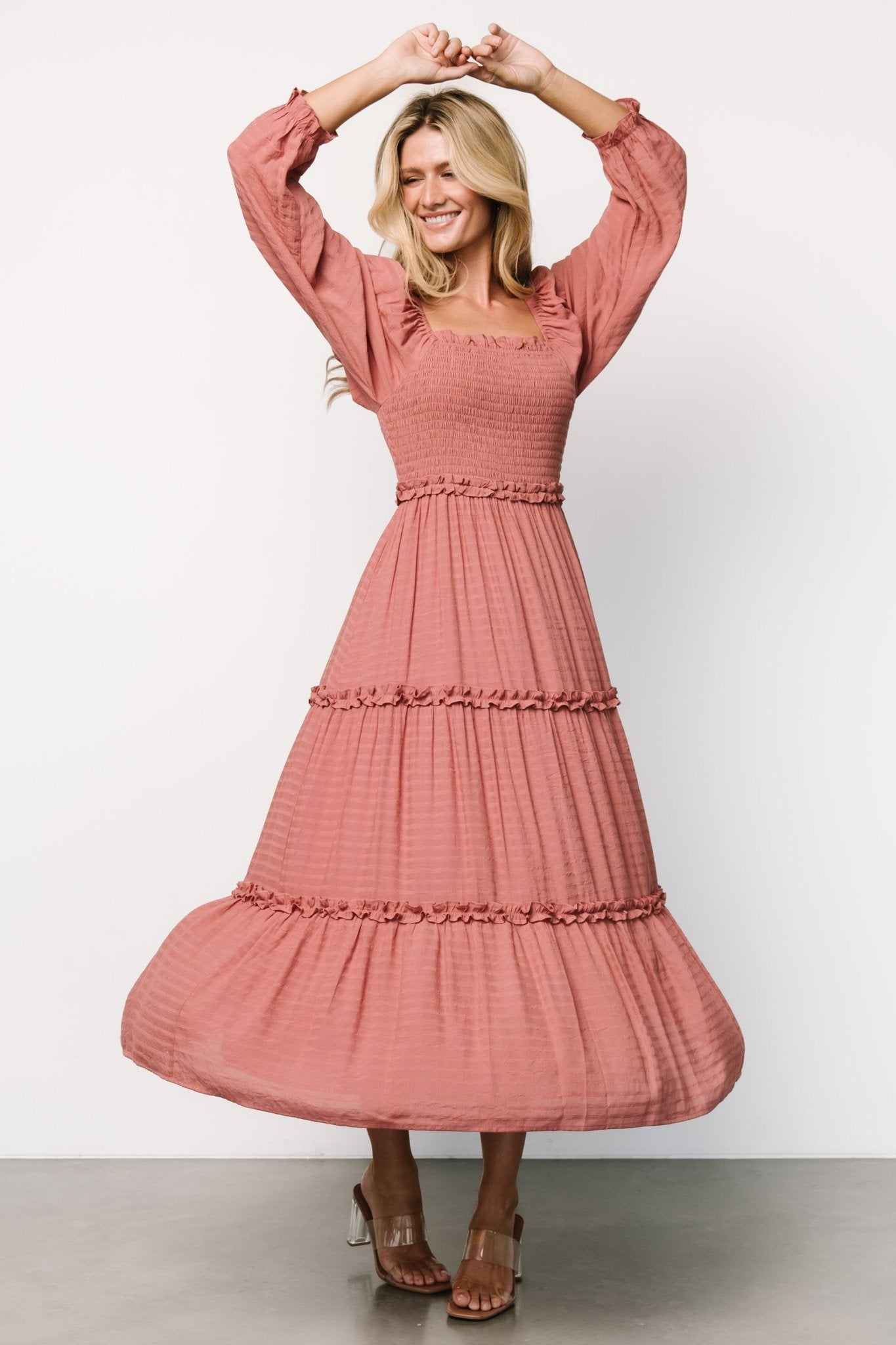 Rowan Tiered Dress | Vintage Rose - Baltic Born