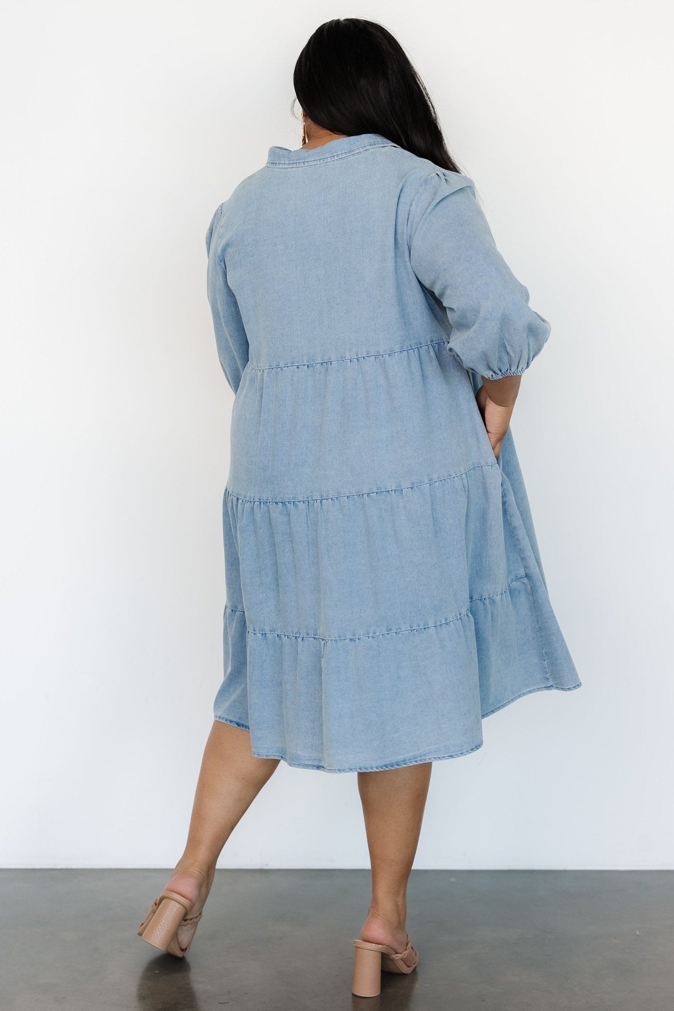 Sari Babydoll Dress | Chambray - Baltic Born