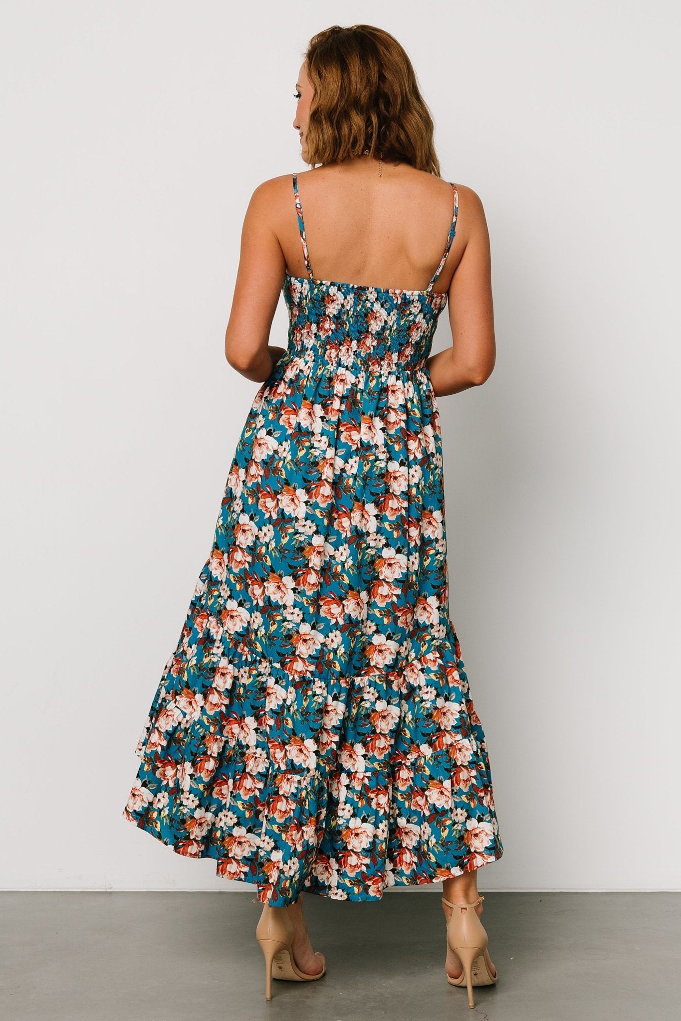 Shari Tank Maxi Dress | Deep Blue Floral - Baltic Born