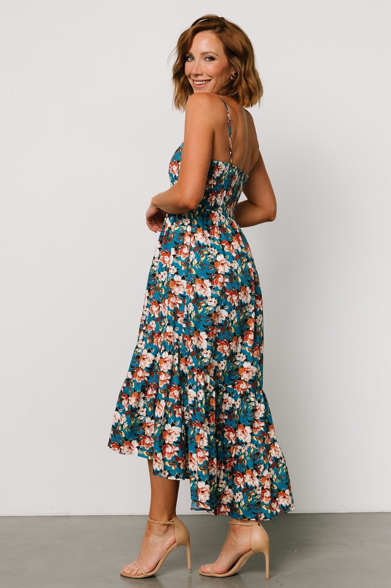 Shari Tank Maxi Dress | Deep Blue Floral - Baltic Born