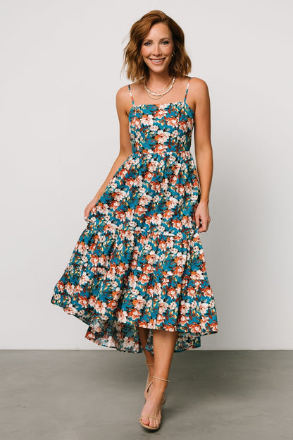 Shari Tank Maxi Dress | Deep Blue Floral - Baltic Born