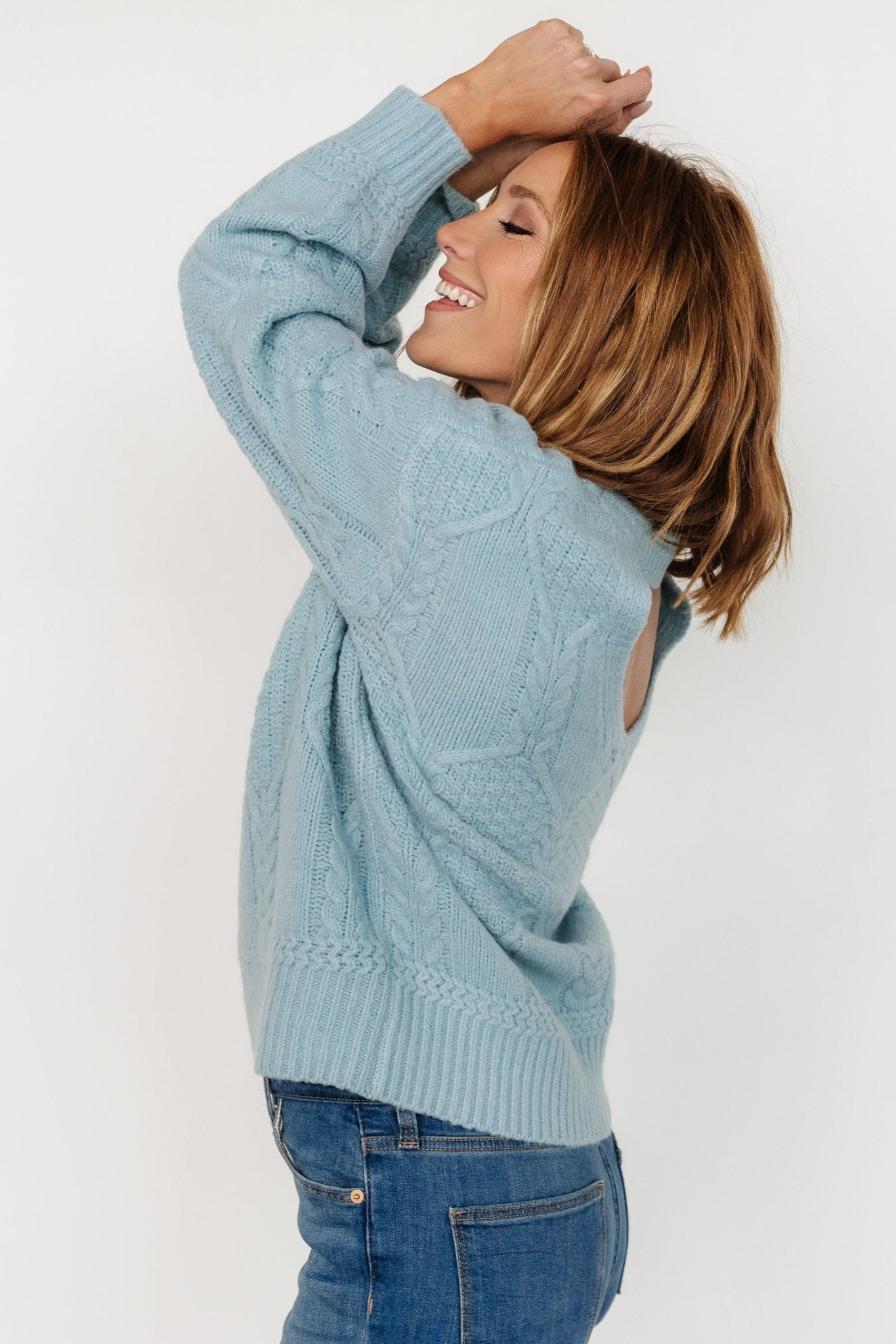 Sheffield Knit Sweater | Light Blue - Baltic Born