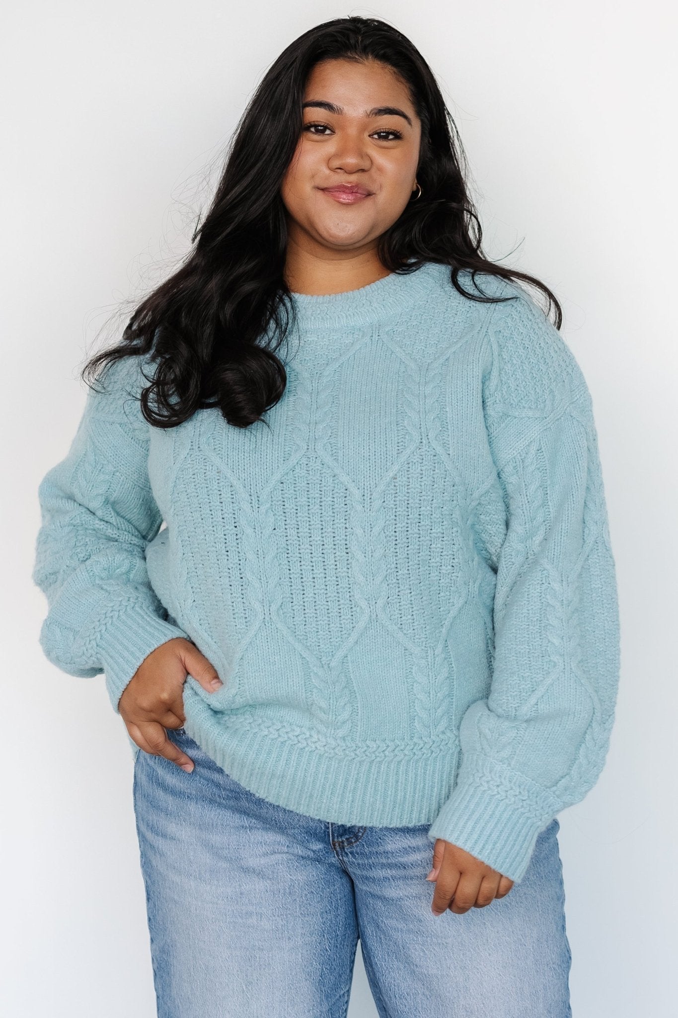 Sheffield Knit Sweater | Light Blue - Baltic Born