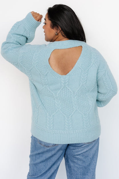 Sheffield Knit Sweater | Light Blue - Baltic Born