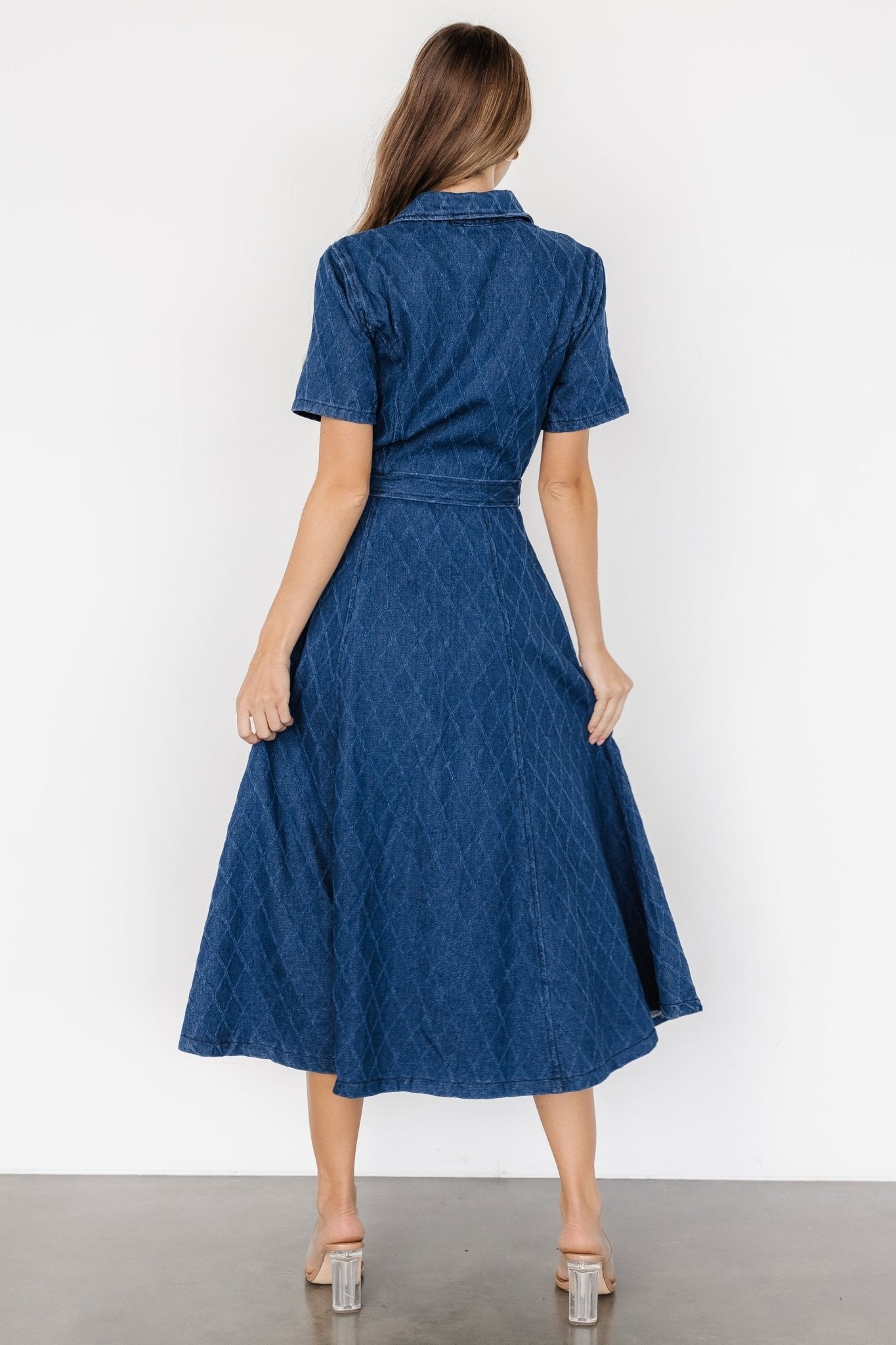 Sheryl Midi Dress | Denim Blue - Baltic Born