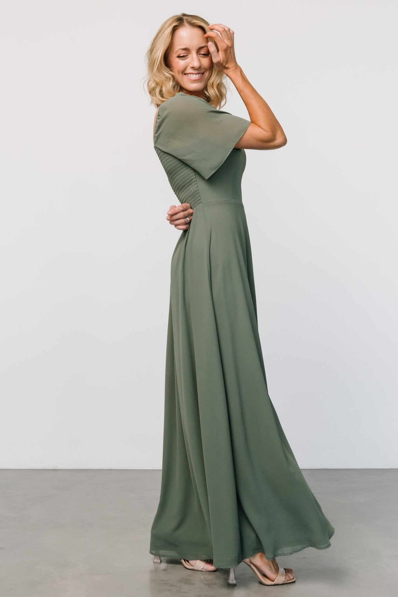 Sierra Sweetheart Maxi Dress | Dark Sage - Baltic Born