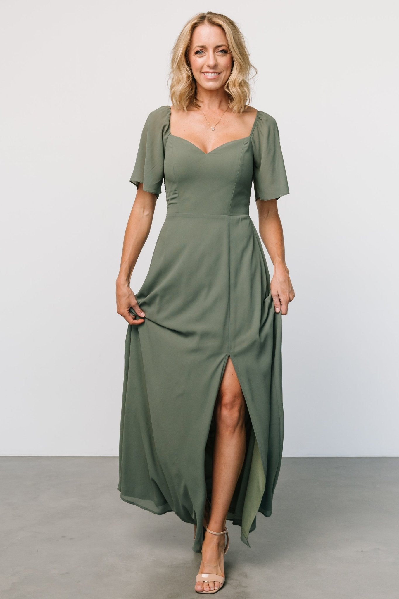 Sierra Sweetheart Maxi Dress | Dark Sage - Baltic Born