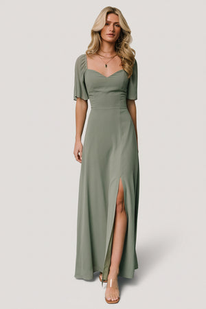 Baltic Born Womens Sierra Sweetheart Maxi Dress | Eucalyptus