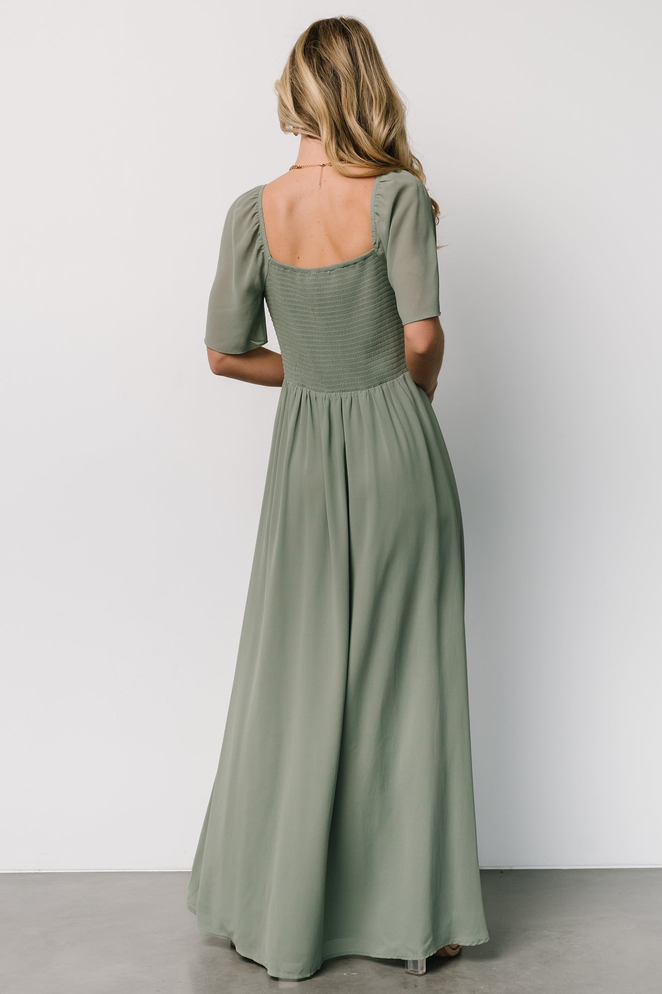 Sierra Sweetheart Maxi Dress | Eucalyptus - Baltic Born