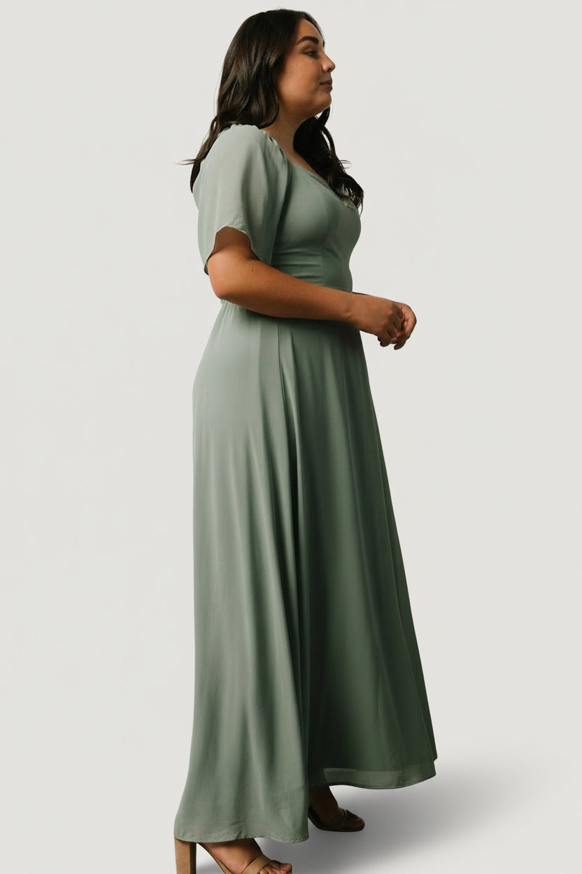 Sierra Sweetheart Maxi Dress | Eucalyptus