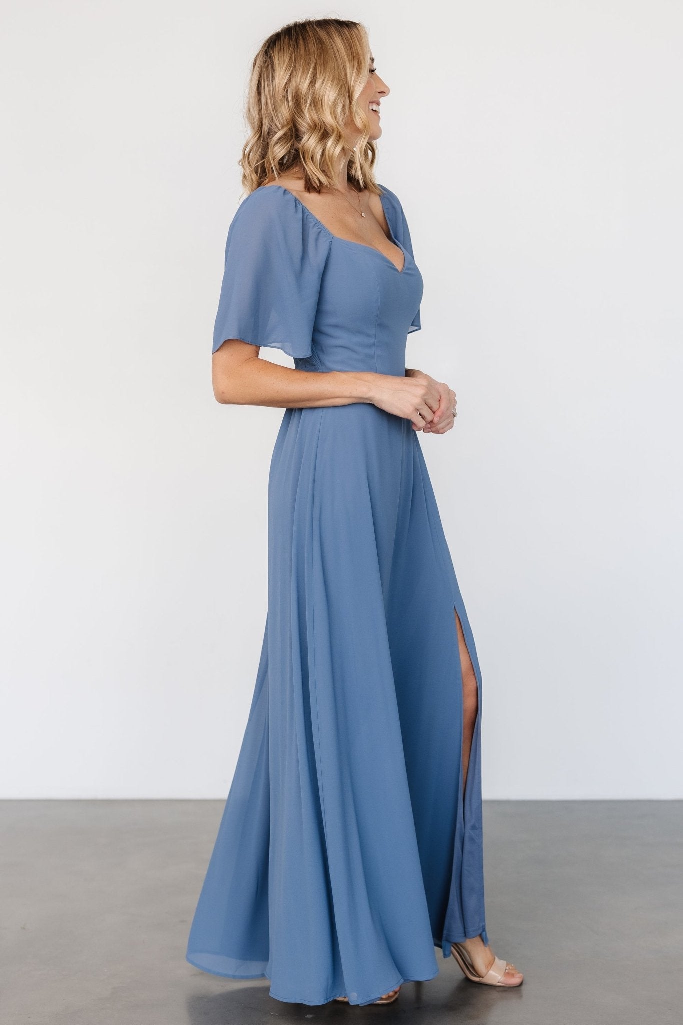 Sierra Sweetheart Maxi Dress | Whisper Blue - Baltic Born