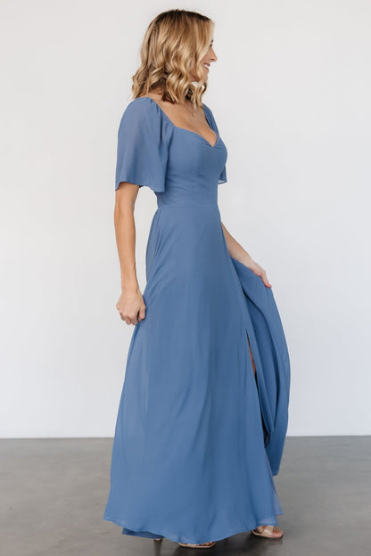 Sierra Sweetheart Maxi Dress | Whisper Blue - Baltic Born