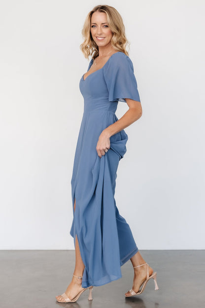 Sierra Sweetheart Maxi Dress | Whisper Blue - Baltic Born