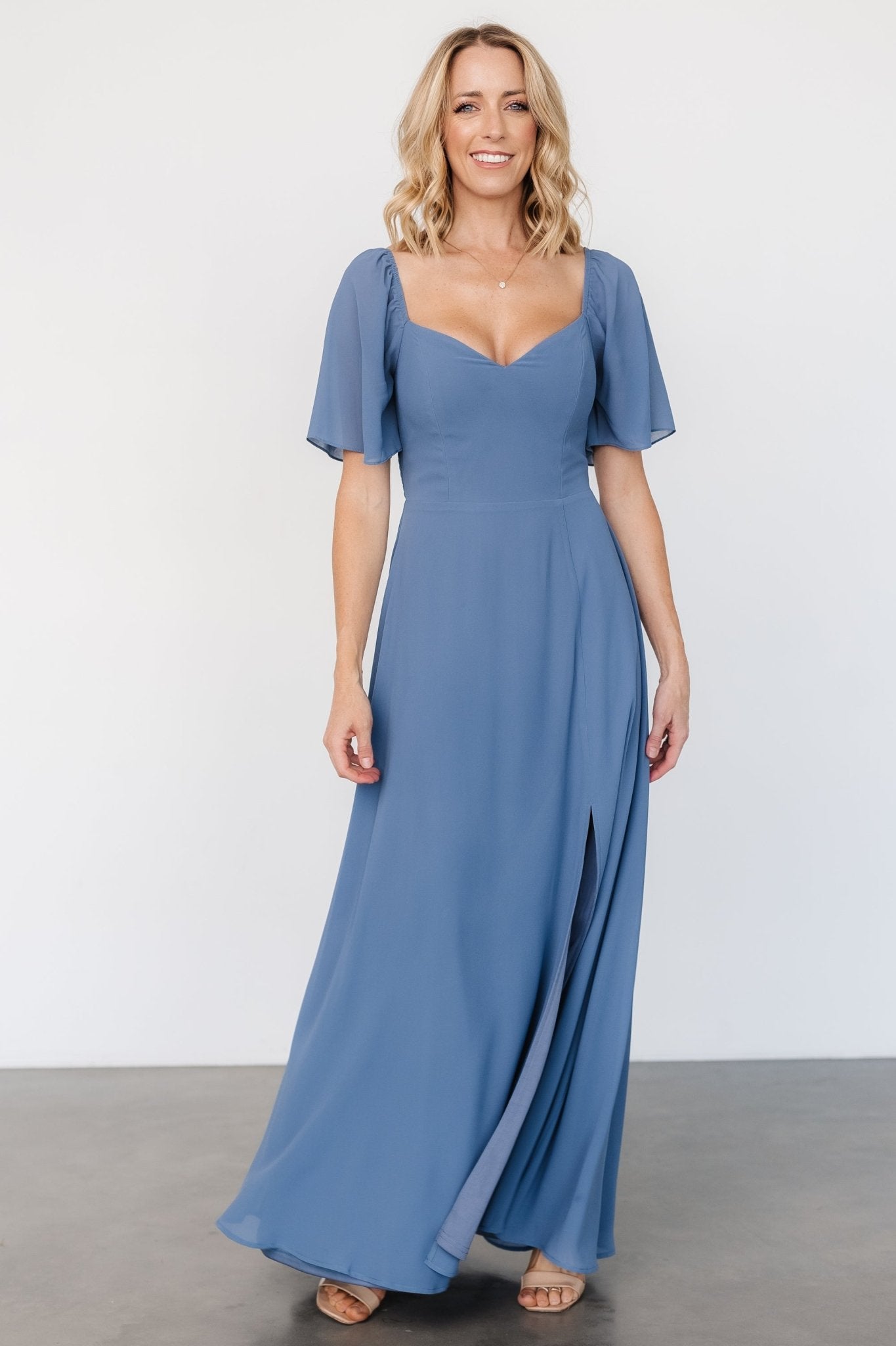 Sierra Sweetheart Maxi Dress | Whisper Blue - Baltic Born