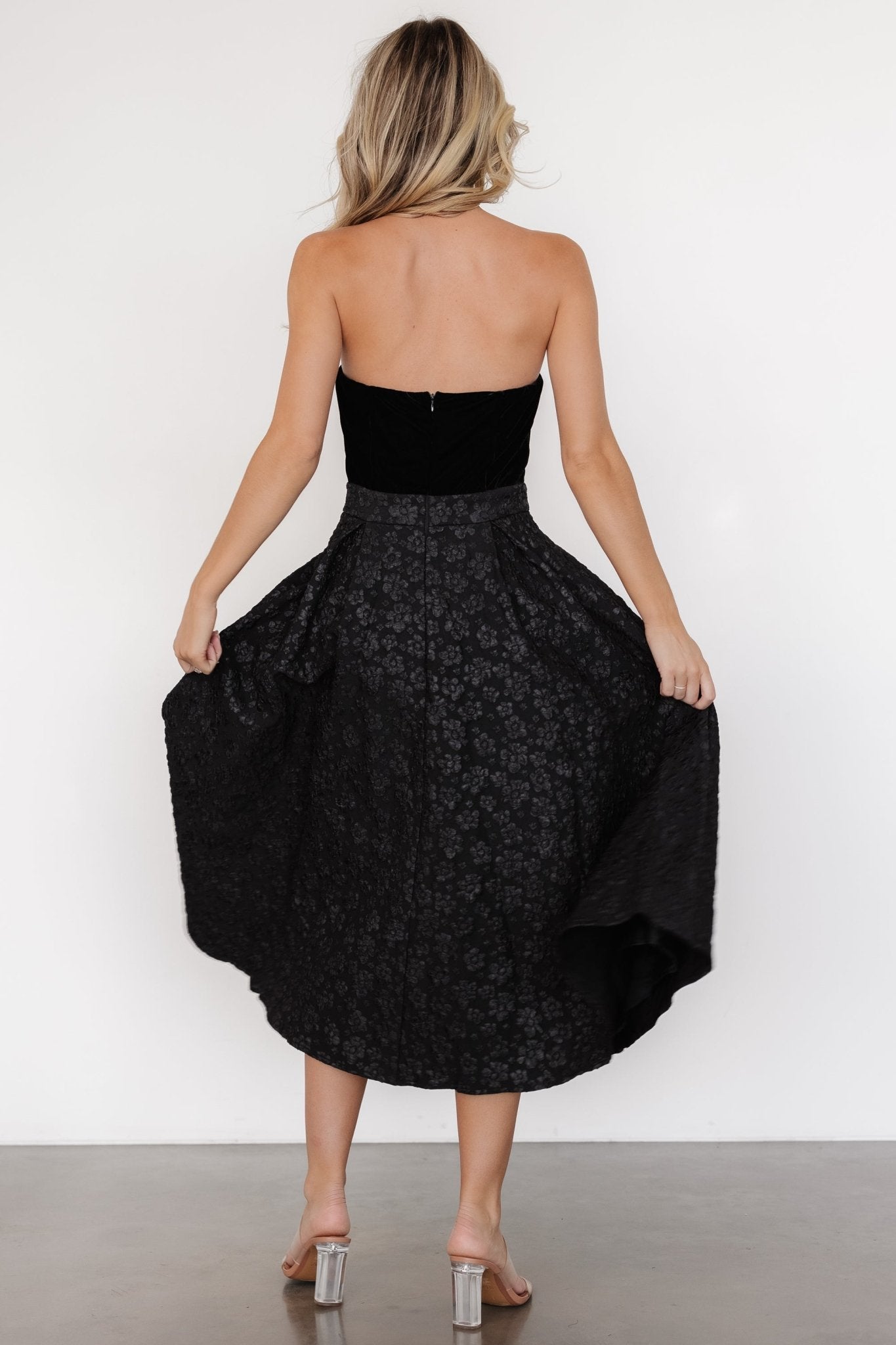 Sila Strapless Dress | Black - Baltic Born