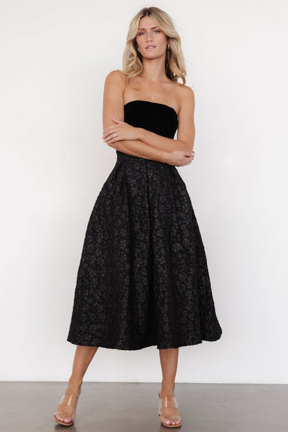 Sila Strapless Dress | Black - Baltic Born