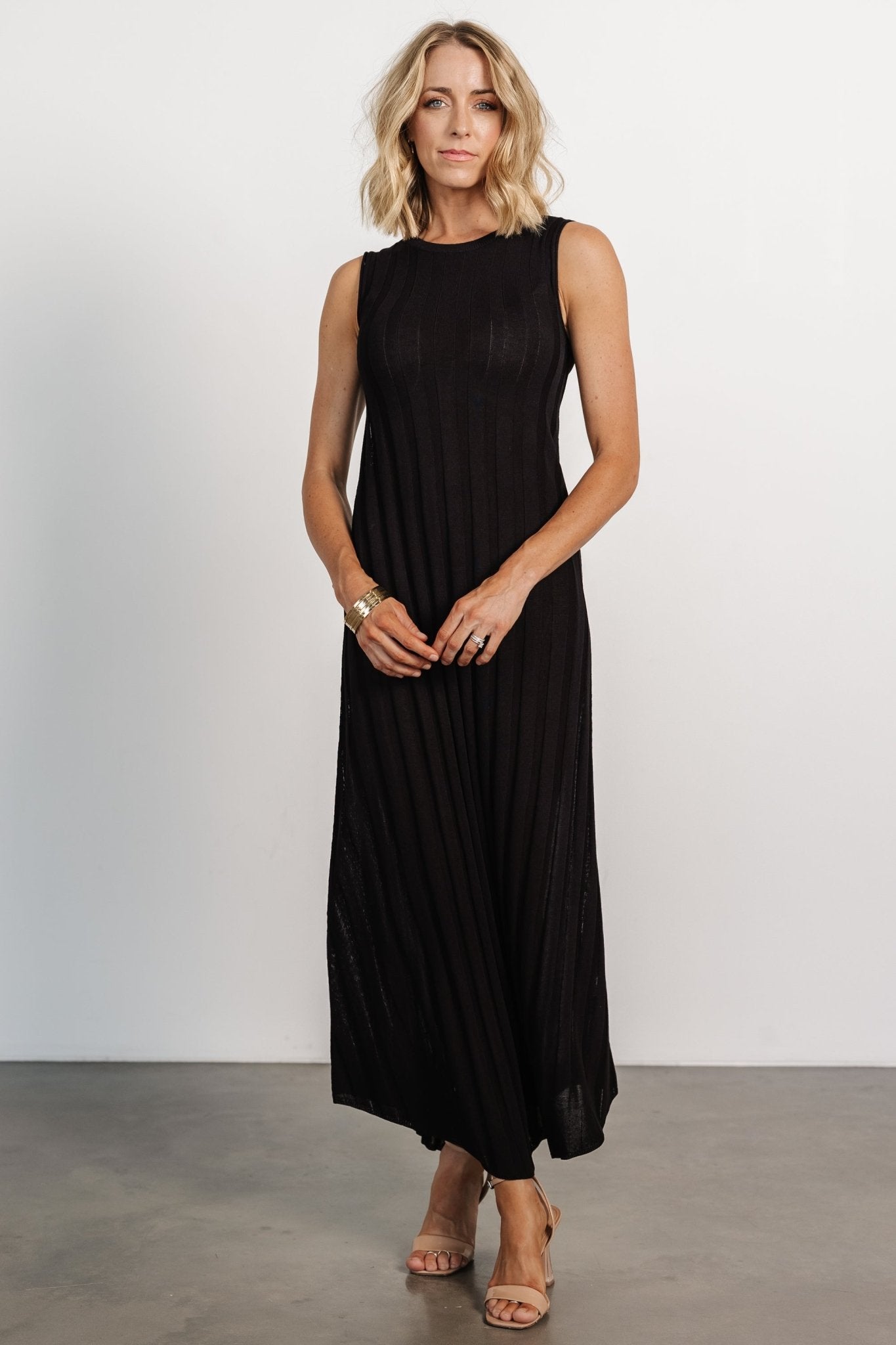 Skylar Tank Maxi Dress | Black - Baltic Born