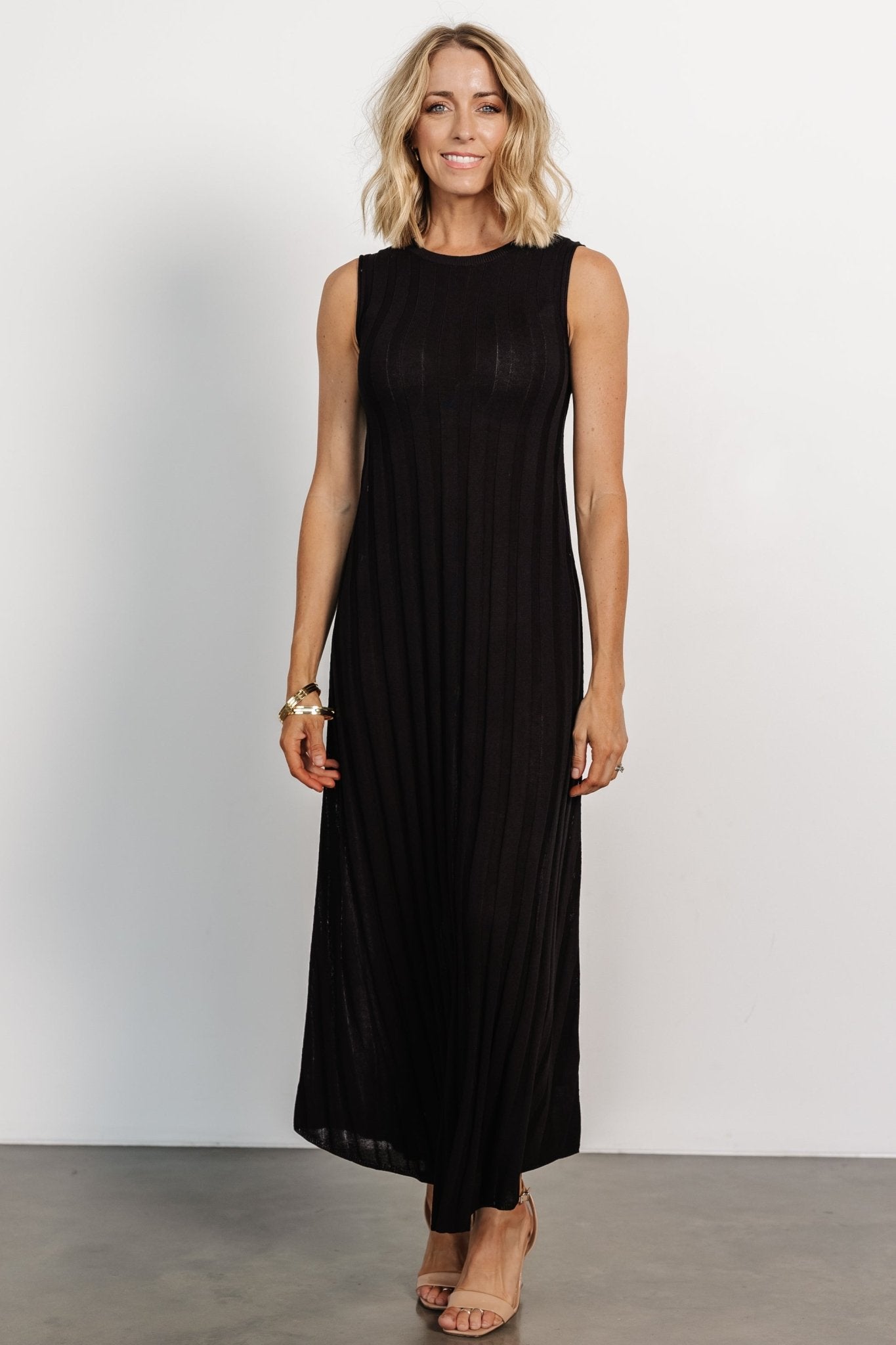 Skylar Tank Maxi Dress | Black - Baltic Born