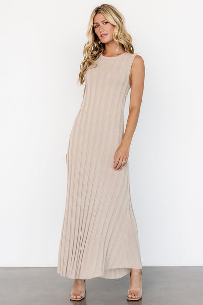 Skylar Tank Maxi Dress | Taupe - Baltic Born