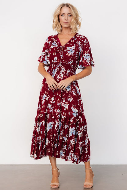 Spell Boho Midi Dress | Ruby Multi Floral - Baltic Born