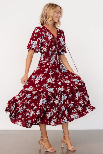 Spell Boho Midi Dress | Ruby Multi Floral - Baltic Born