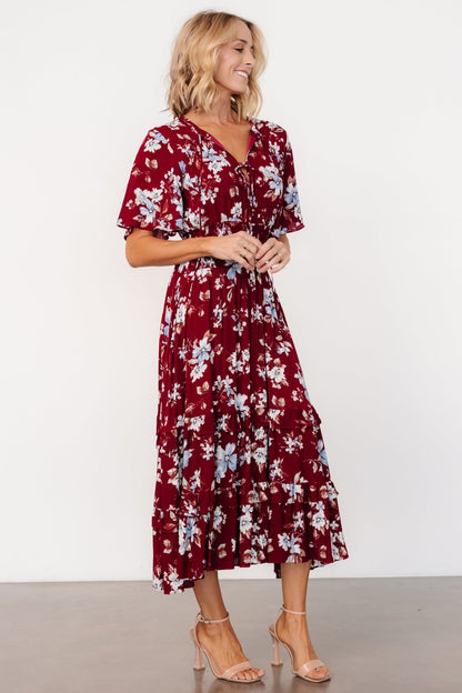 Spell Boho Midi Dress | Ruby Multi Floral - Baltic Born