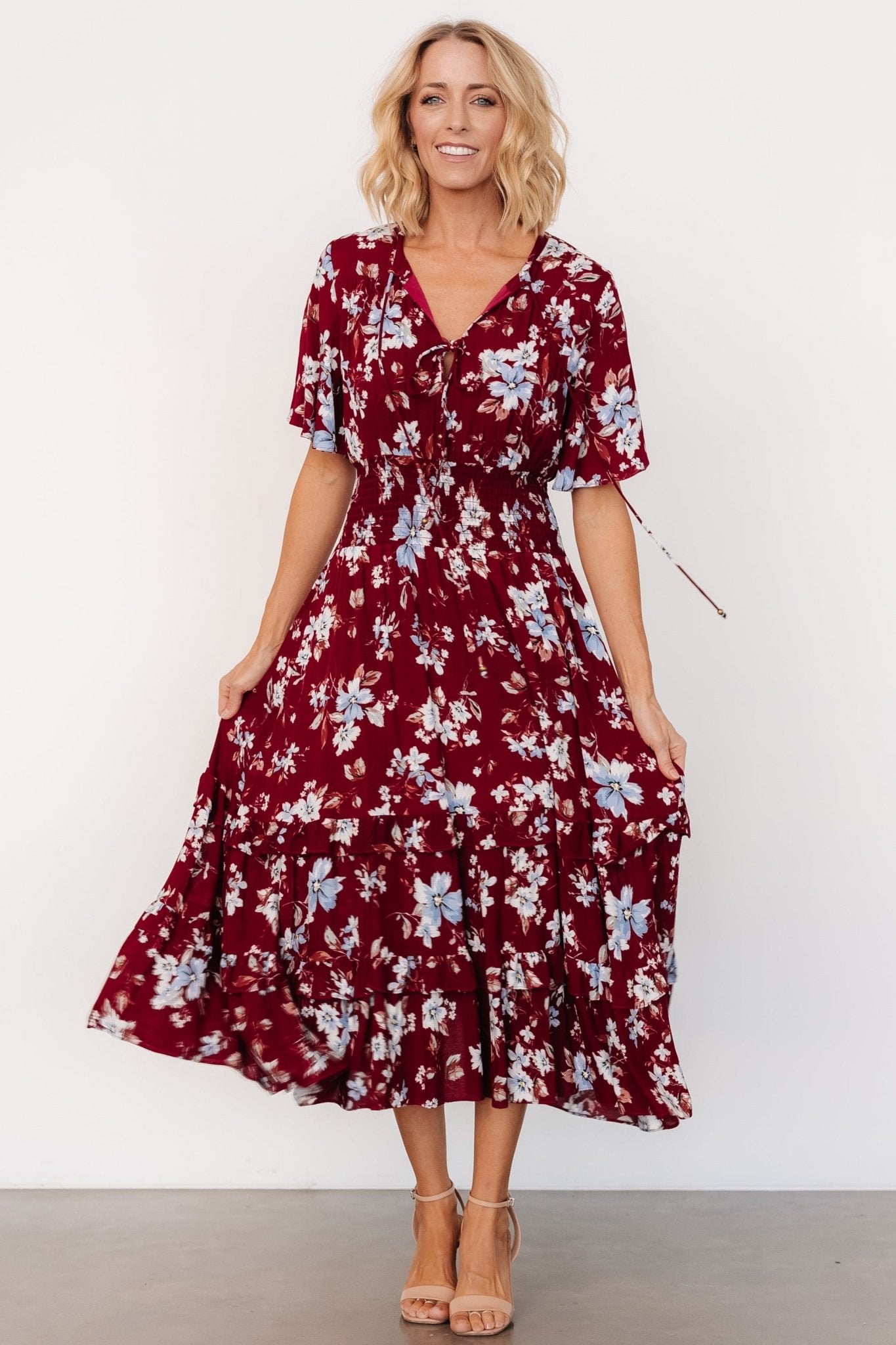 Spell Boho Midi Dress | Ruby Multi Floral - Baltic Born