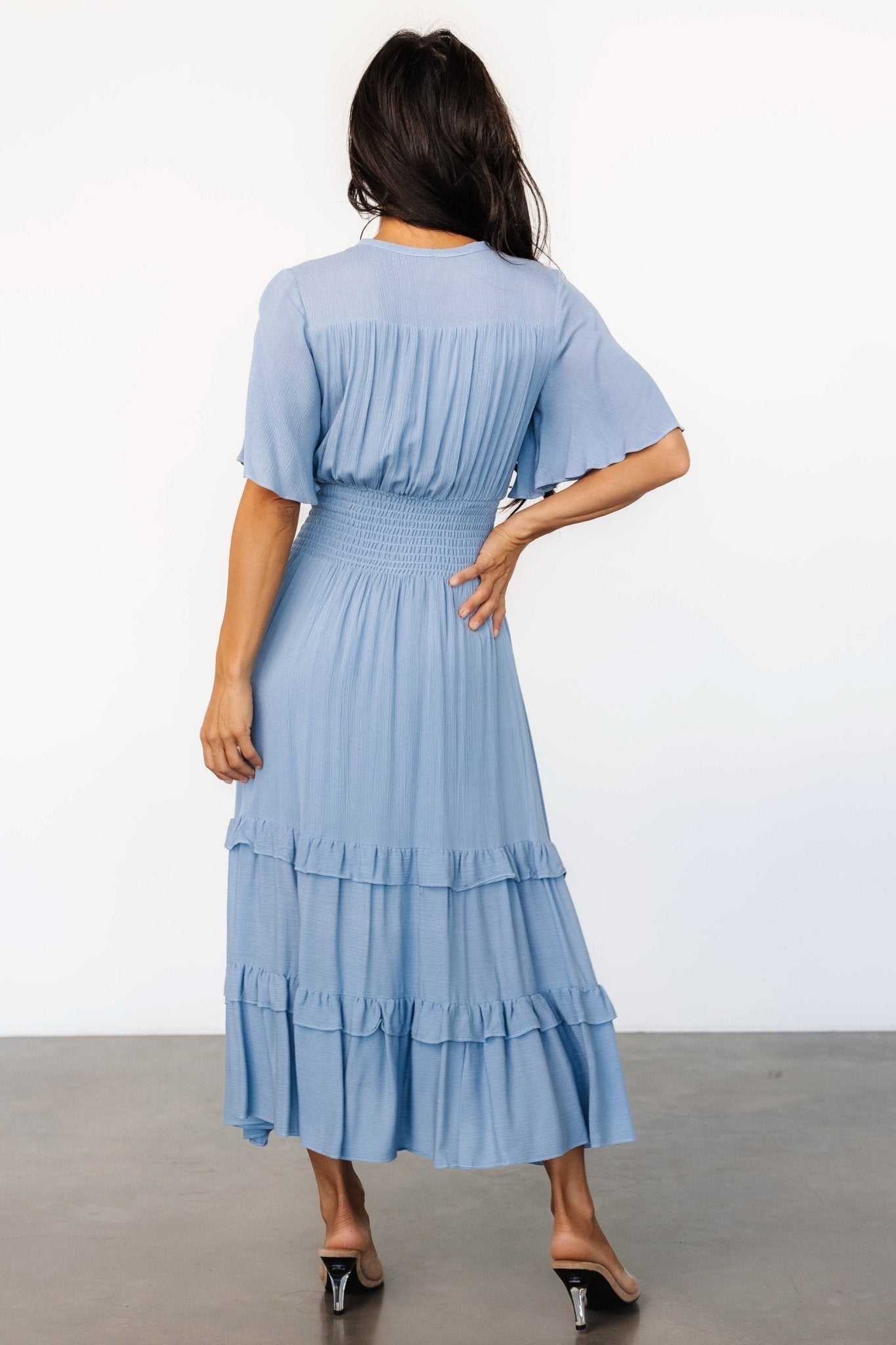 Spell Boho Midi Dress | Whisper Blue - Baltic Born