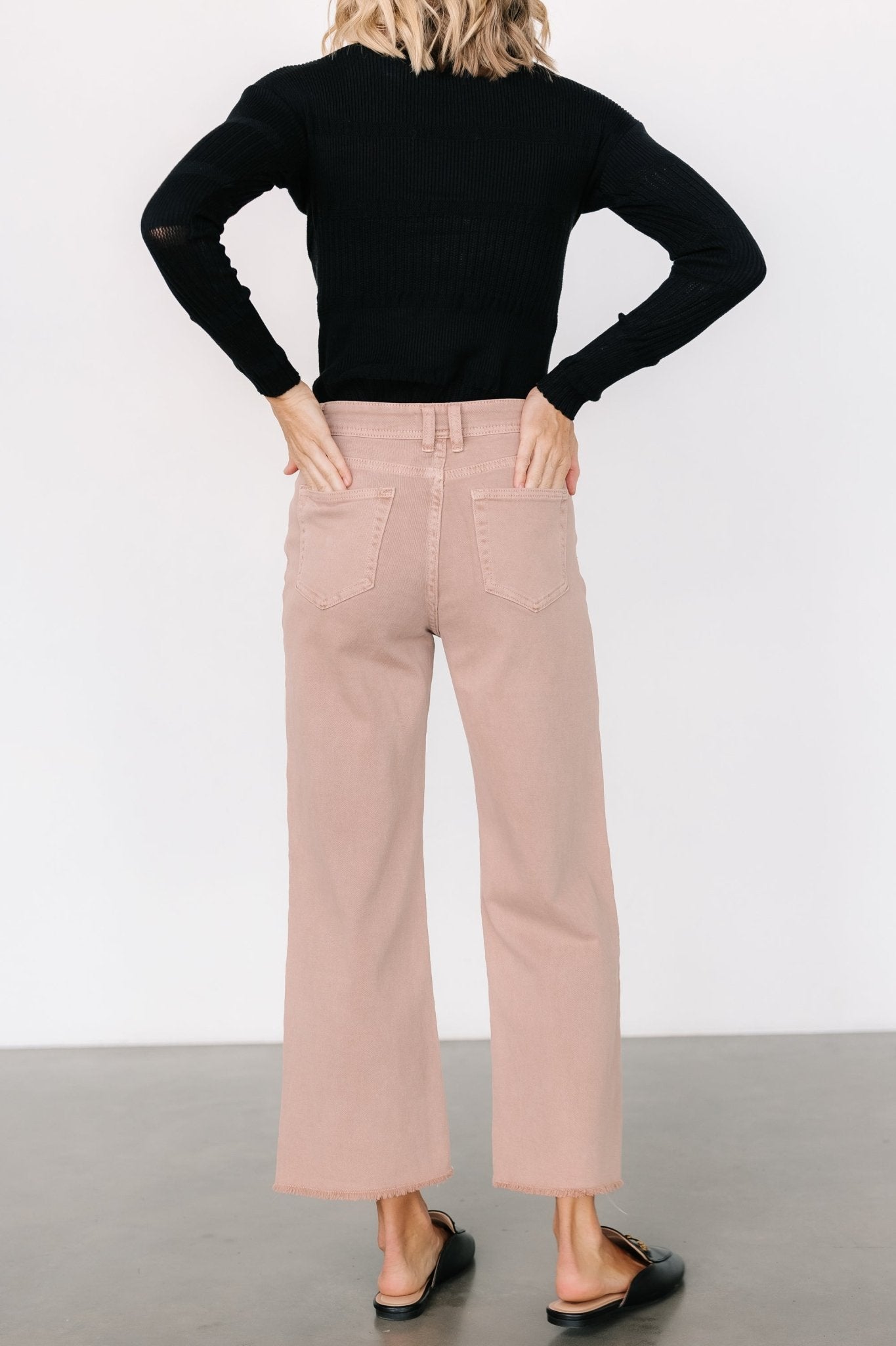 Spence Denim Pants | Dusty Rose - Baltic Born