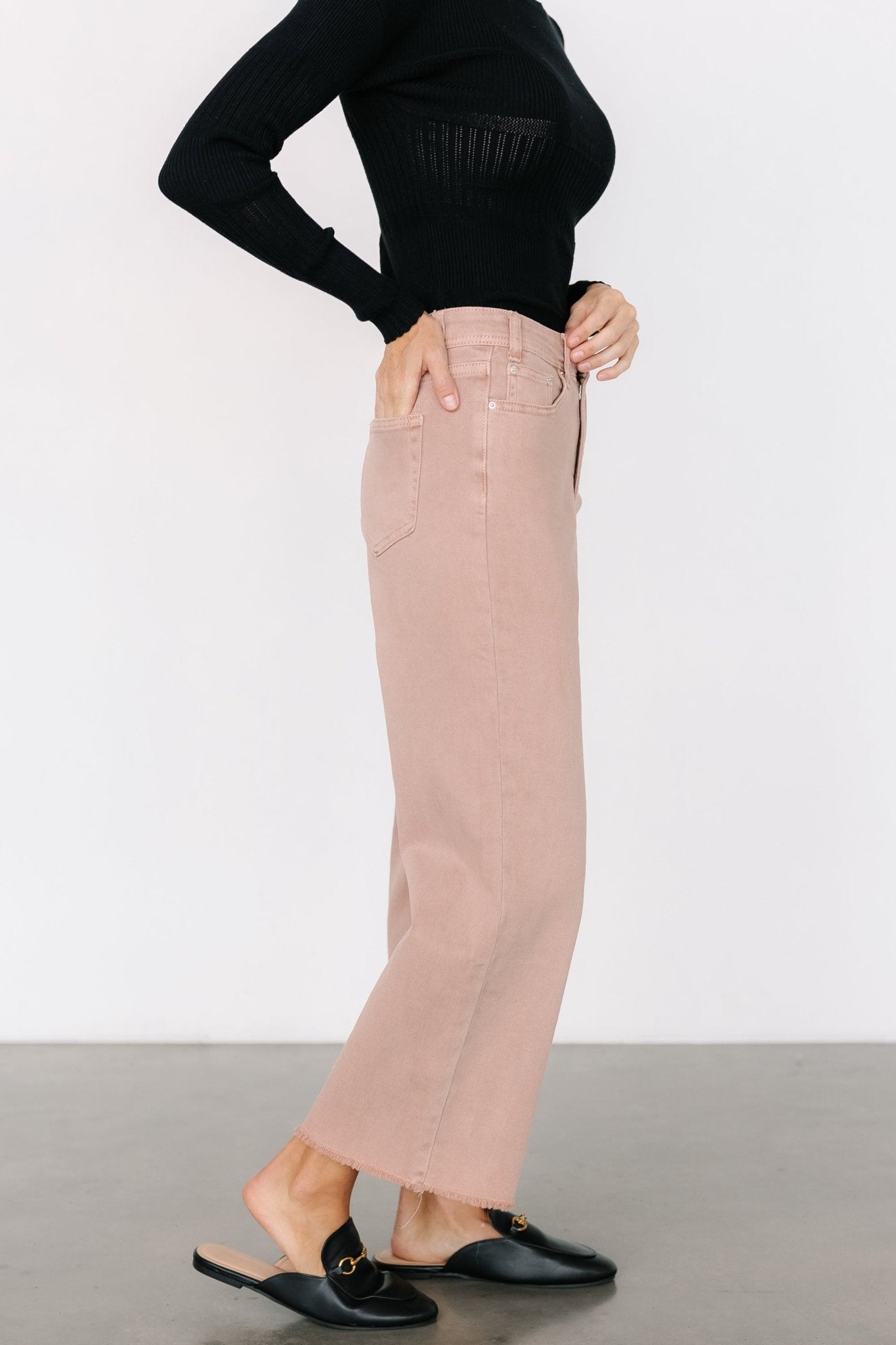 Spence Denim Pants | Dusty Rose - Baltic Born