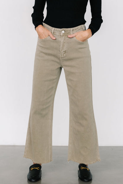 Spence Denim Pants | Olive - Baltic Born