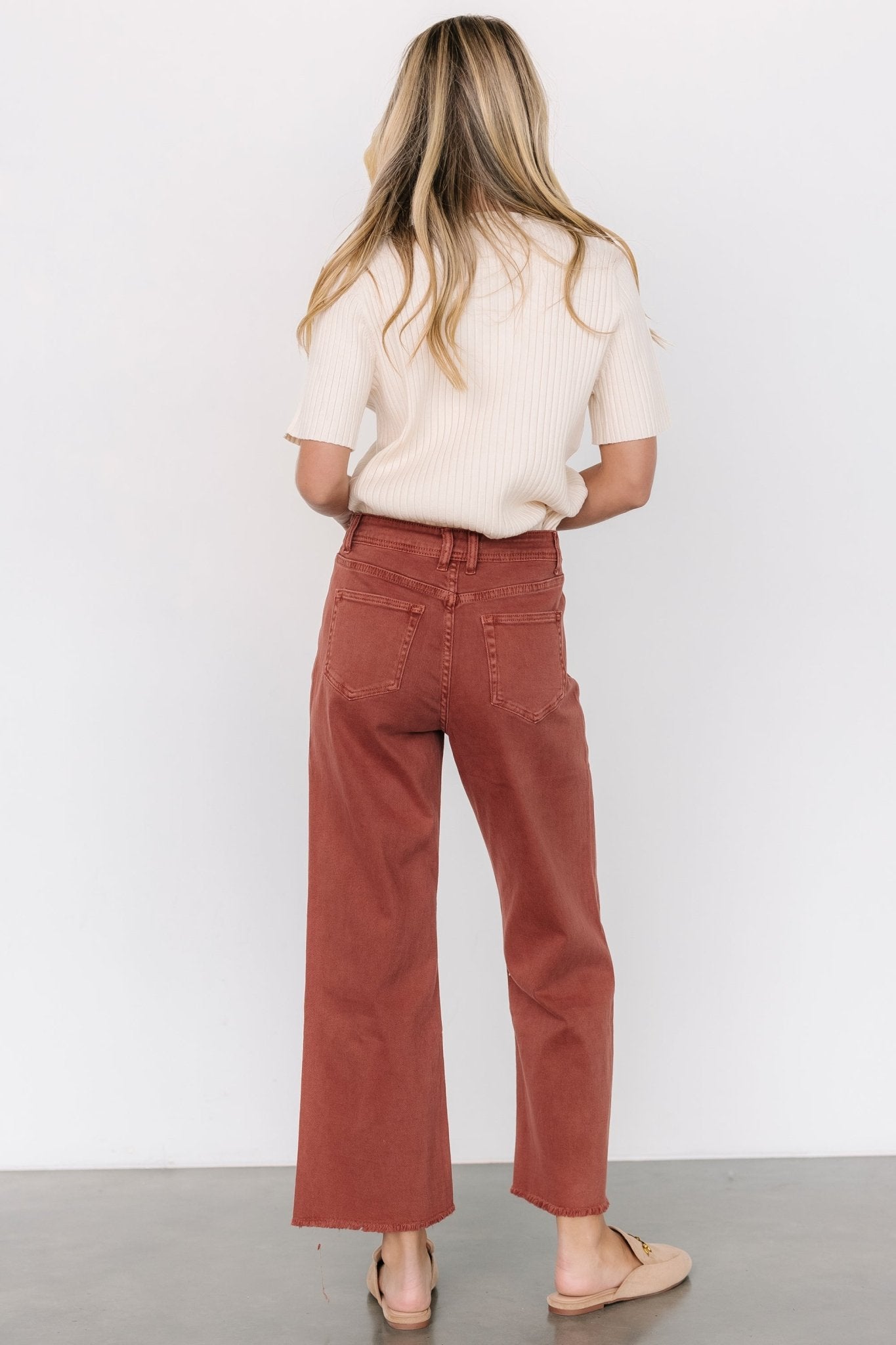 Spence Denim Pants | Terracotta - Baltic Born