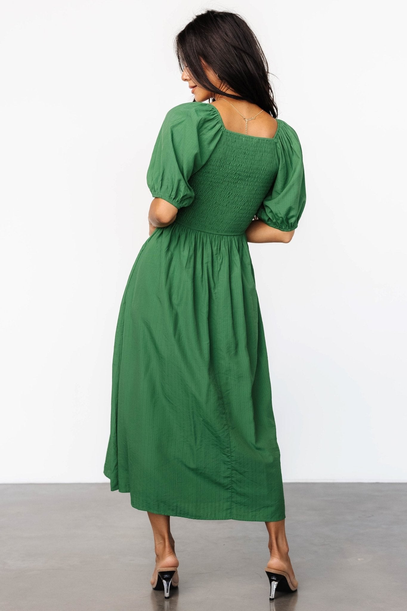 Stefania Midi Dress | Green - Baltic Born