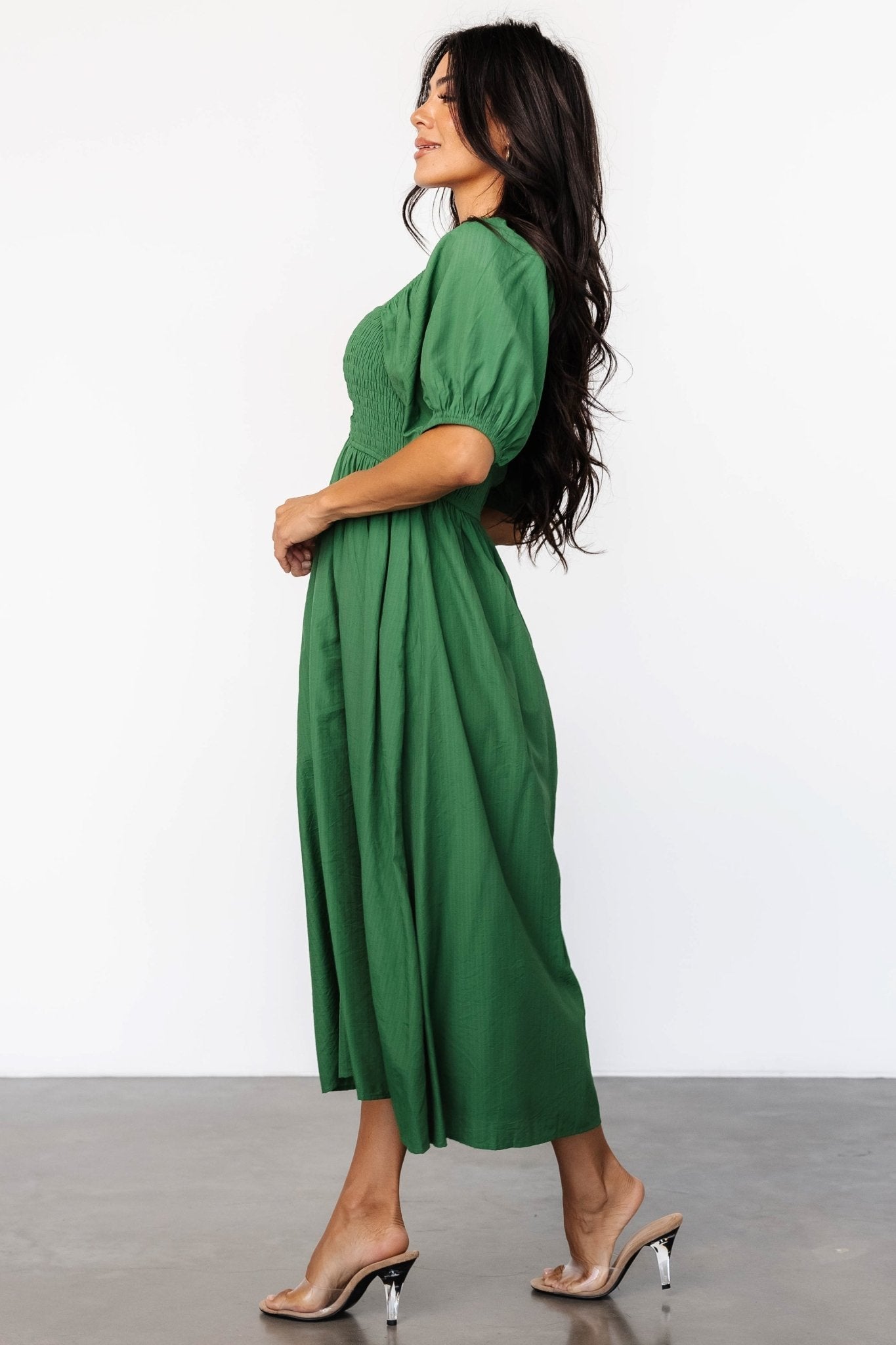 Baltic Born Womens Stefania Midi Dress | Green | Size: Small Baltic Born Womens Stefania Midi Dress | Green | Size: Small