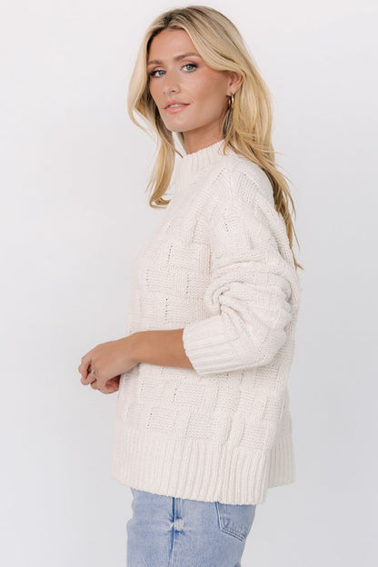 Stetson Knit Sweater | Ivory - Baltic Born