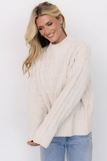 Stetson Knit Sweater | Ivory - Baltic Born