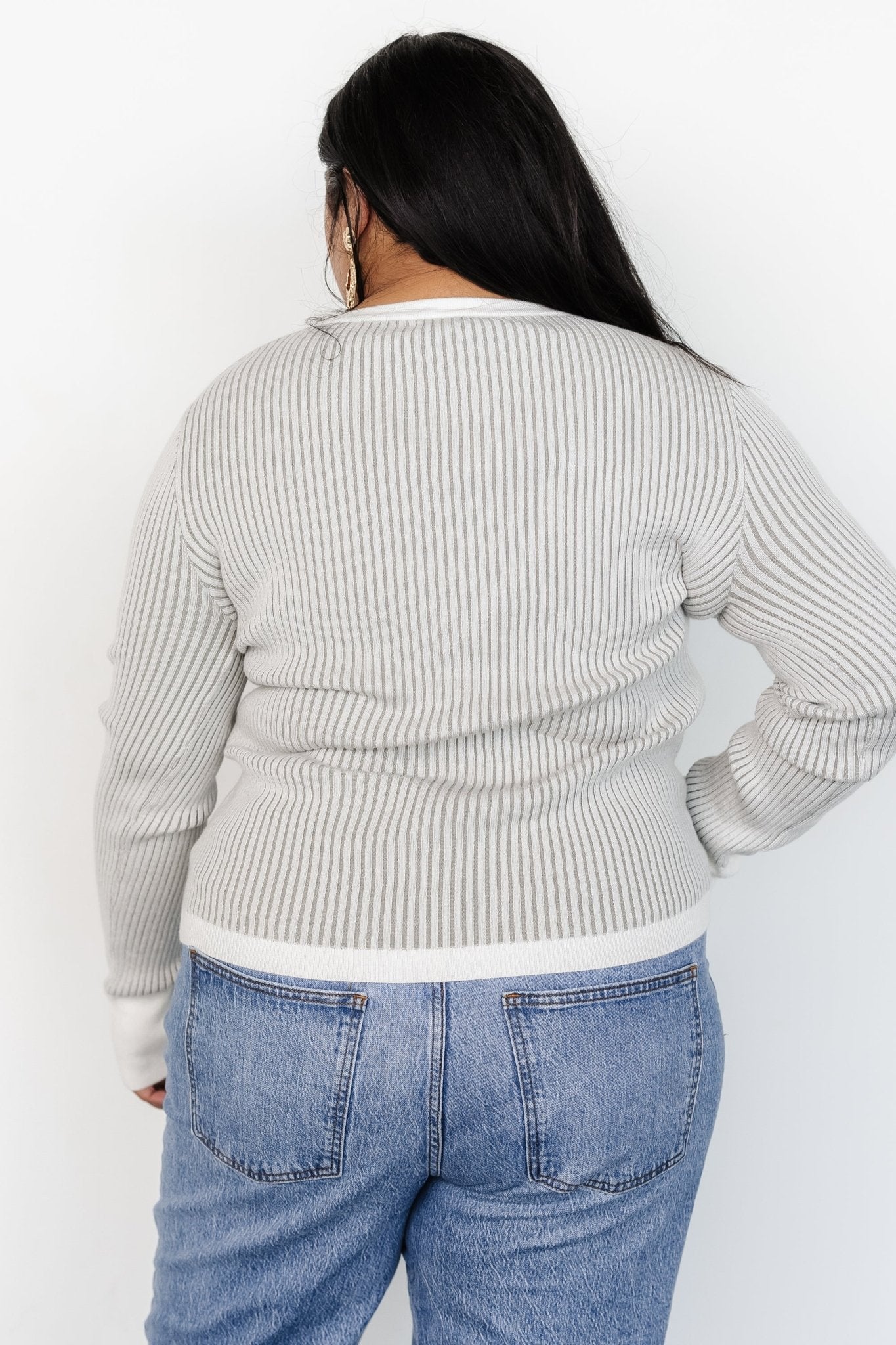 Stevie Ribbed Sweater | Gray - Baltic Born