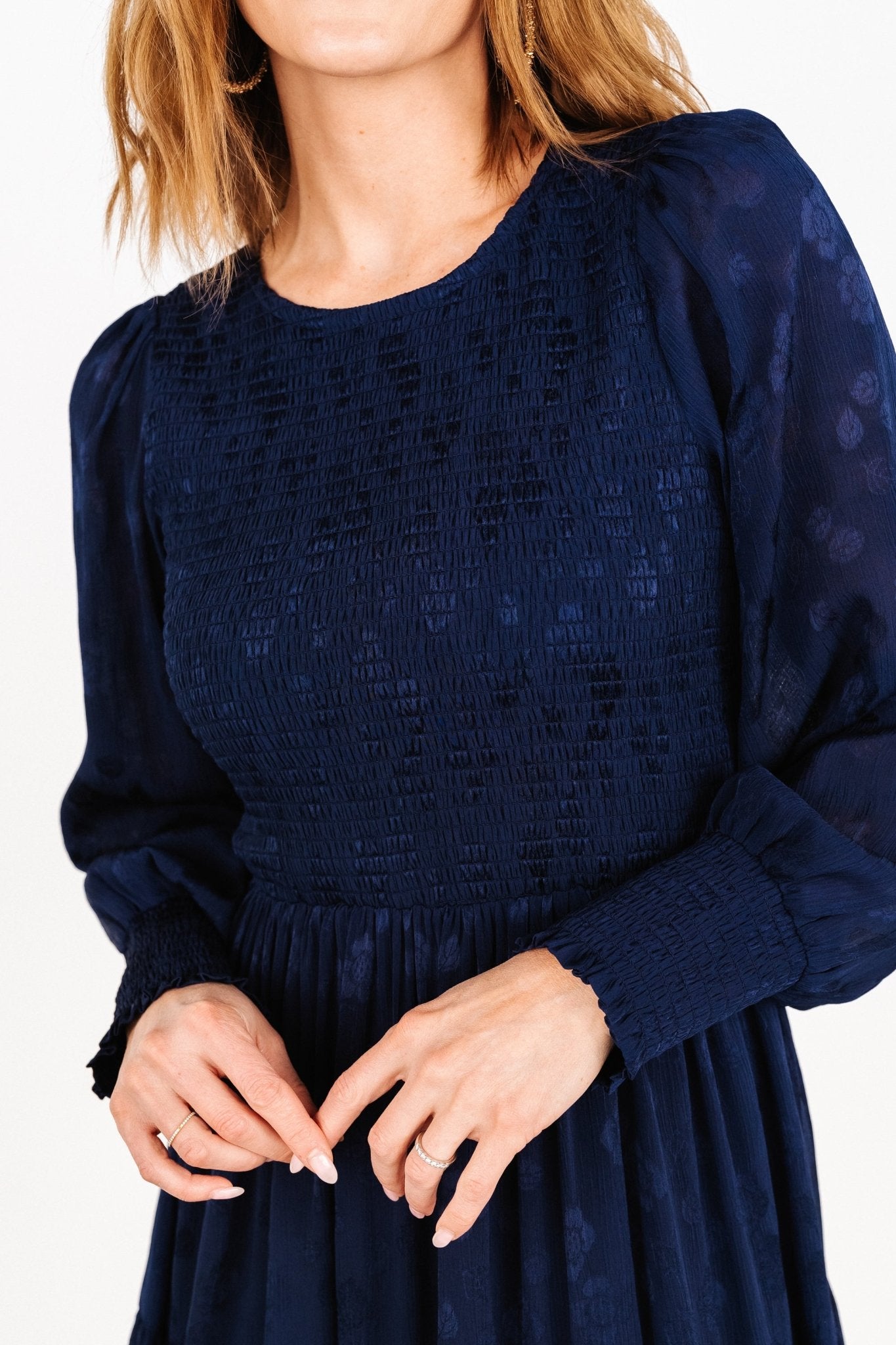 Stockholm Smocked Dress | Midnight Blue - Baltic Born