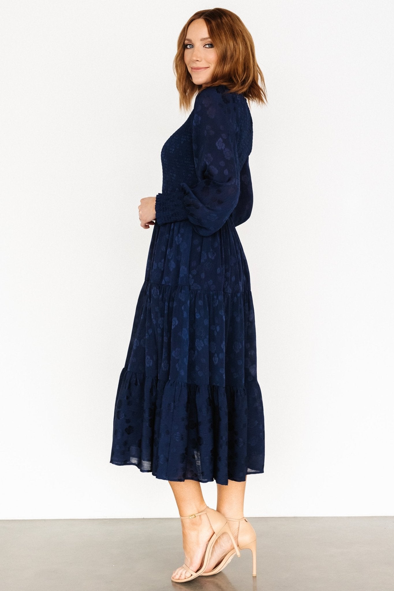 Stockholm Smocked Dress | Midnight Blue - Baltic Born