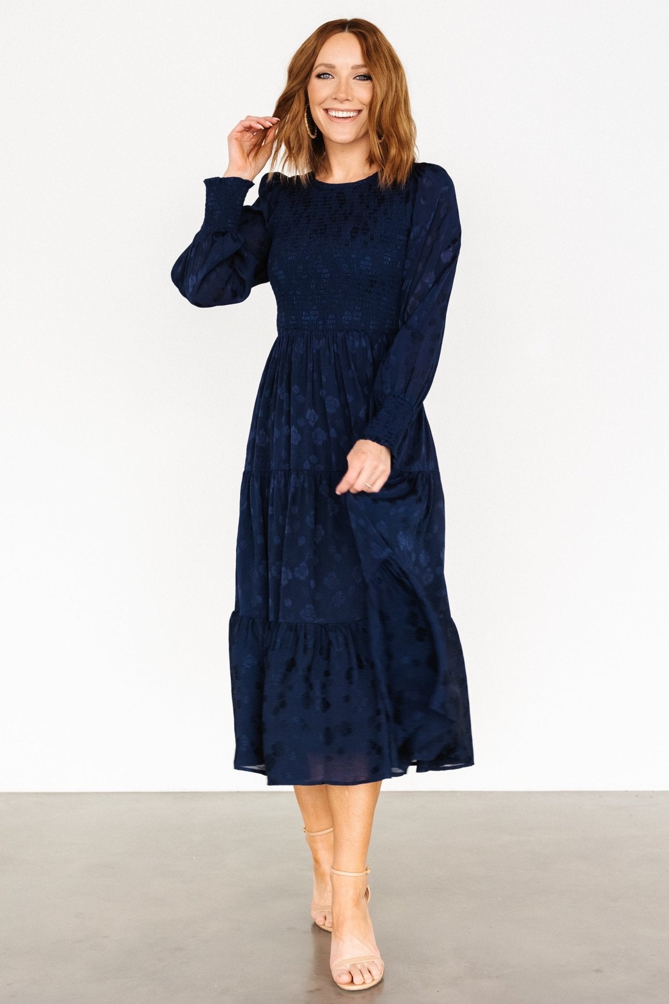 Stockholm Smocked Dress | Midnight Blue - Baltic Born