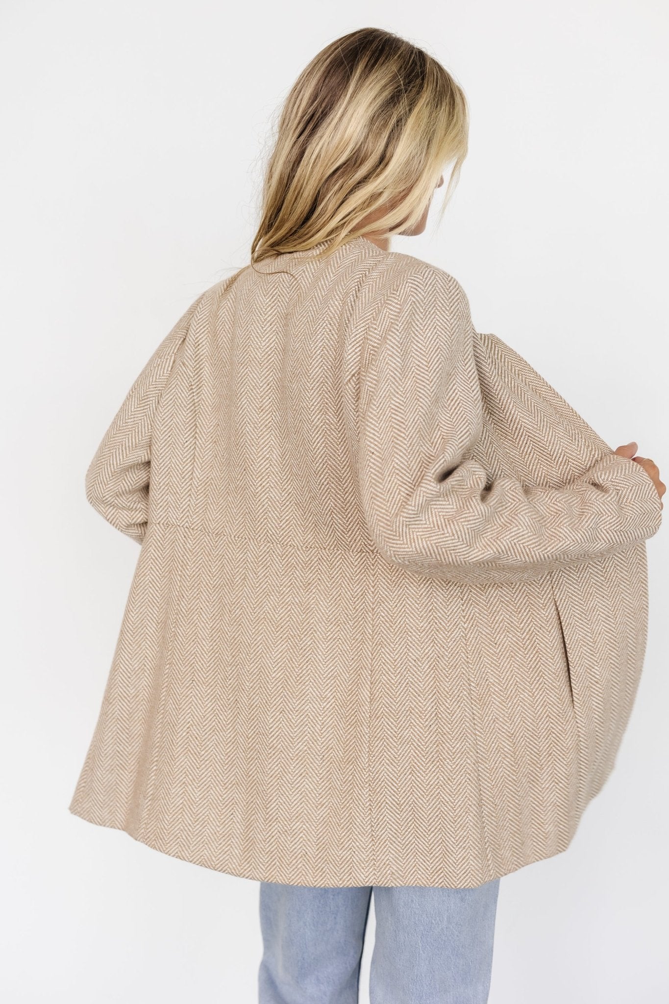 Stratford Open Front Blazer | Natural - Baltic Born