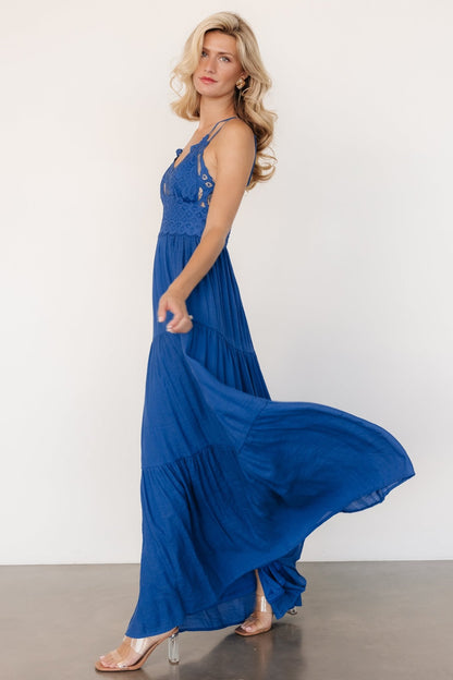 Summerlin Lace Top Maxi Dress | Blue - Baltic Born