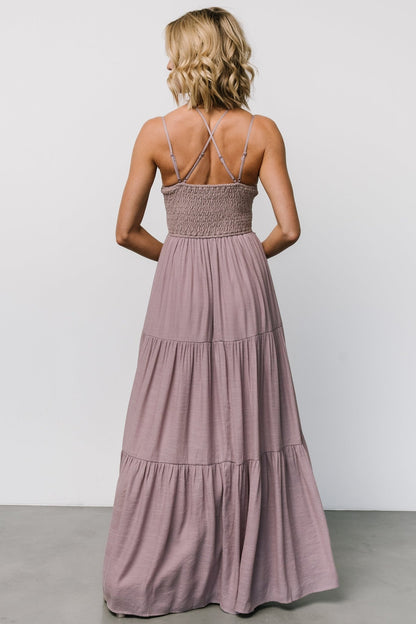 Summerlin Lace Top Maxi Dress | Dusty Mauve - Baltic Born