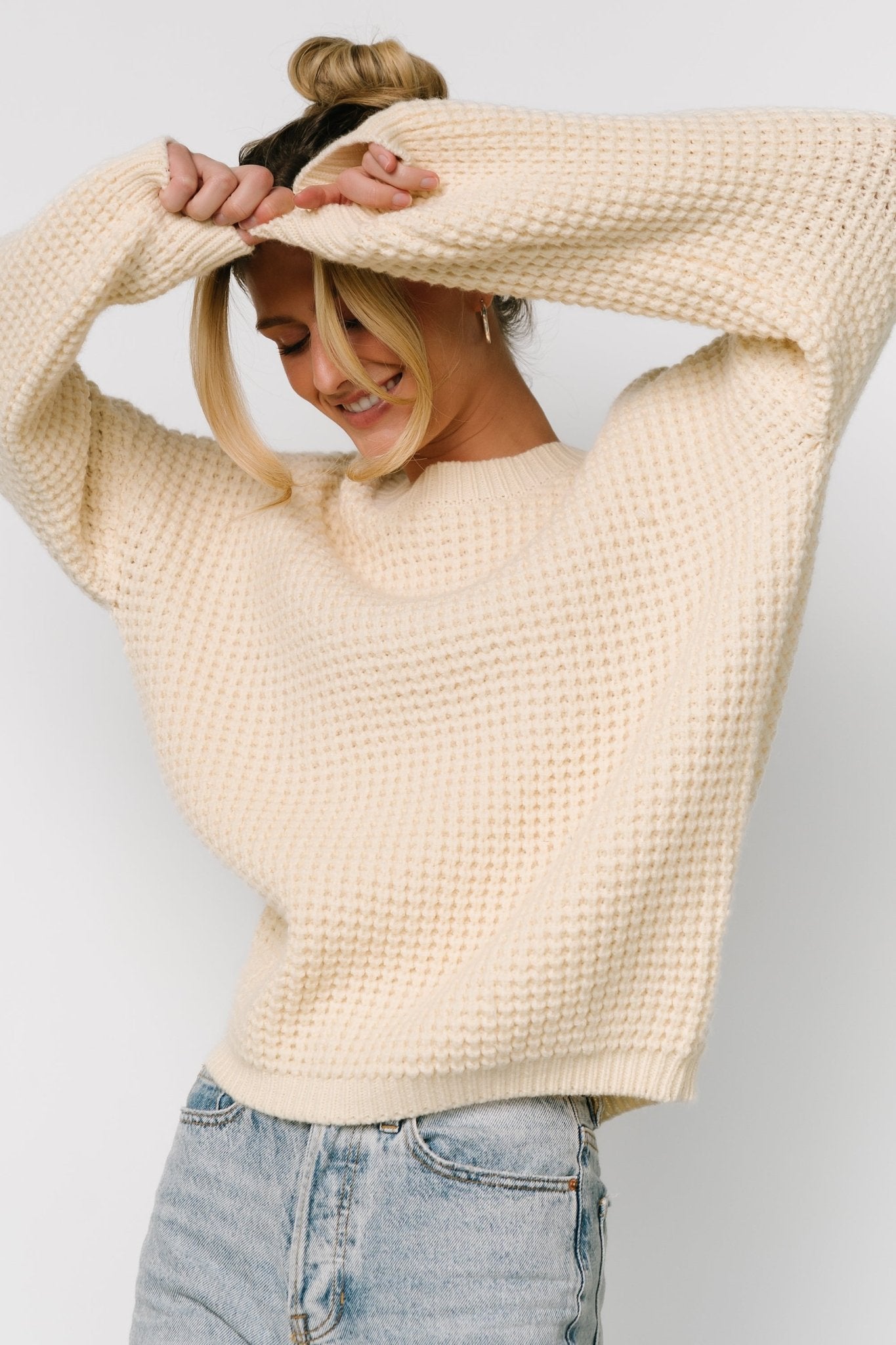 Sutherland Chunky Knit Sweater | Cream - Baltic Born