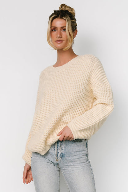 Sutherland Chunky Knit Sweater | Cream - Baltic Born