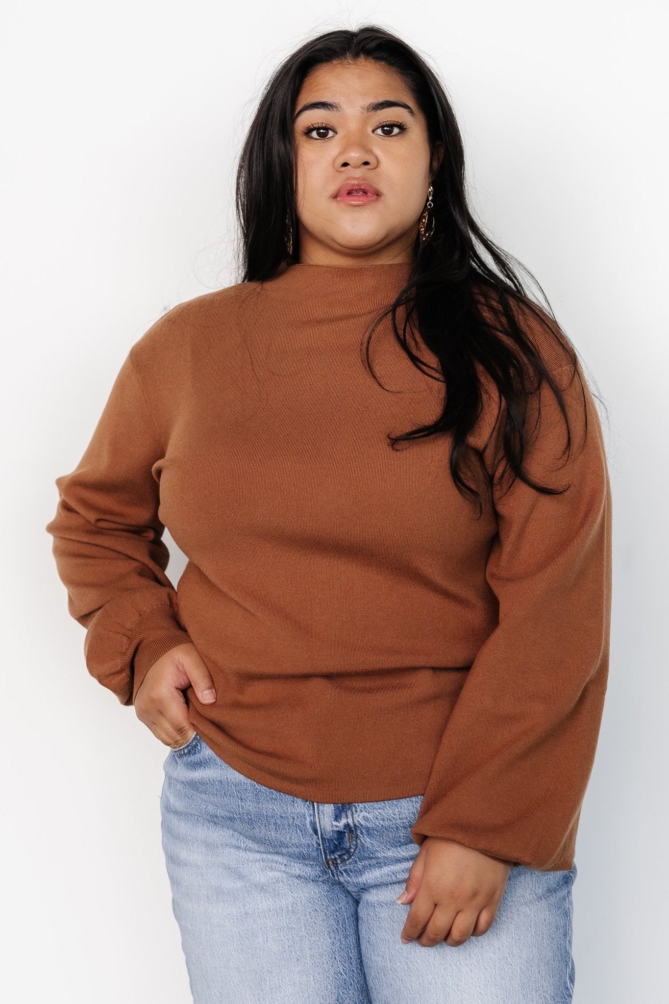 Sutton Sweater Top | Brown - Baltic Born