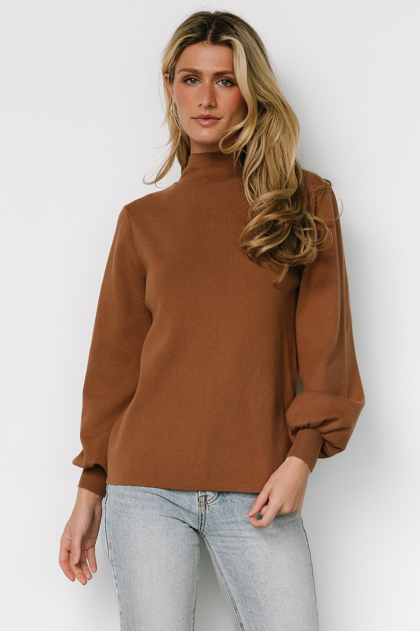 Sutton Sweater Top | Brown - Baltic Born